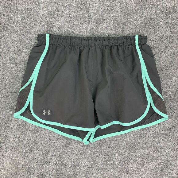 Under Armour Short Women S Small Gray Escape Active HeatGear Fitted Inner Lined - Picture 2 of 11